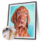DIY Coded Acrylic Drawing Home Decor Dog Animal Pattern Oil Paint by Numbers
