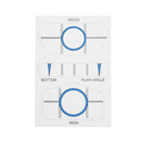 10 Sets Golf Impact Tapes Labels Recorder Kit for Woods Irons and Putter