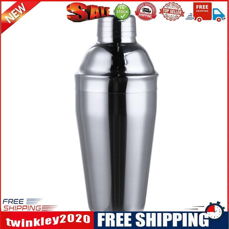 550ml Stainless Steel Cocktail Drink Shaker Mixer Party Bar Drink Mixer