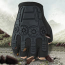 Anti Slip Men Women Half Finger Gloves Training Fingerless Gloves (Black) Newly