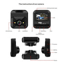 and Rear Camera Car DVR Video Recording Auto Accessories Dash Cam Recorder