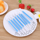 8pcs/set 16 Patterns Fondant Cake Decorating Sugar Craft Modeling (Blue)