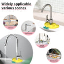 Silicone Faucet Surrounded Mat with Diversion Groove Kitchen Accessory (A)