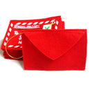 Non-Woven Embroidery Christmas Envelope Xmas Trees Pendant Gift Candy Bags