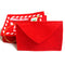 Non-Woven Embroidery Christmas Envelope Xmas Trees Pendant Gift Candy Bags