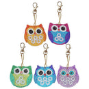 5pcs DIY Butterflies Full Special Shaped Diamond Painting Keychain (AA916)