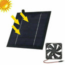 Chicken House Pet Dog Greenhouse Mini Ventilator Camping Fan Solar Panel Fan