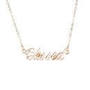 Jewelry Princess Blessed Honey Angel Babygirl Bib Necklace Letter Pendants