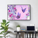 Flying Butterfly 5D DIY Full Round Diamond Painting Rhinestones Digital Mosaic