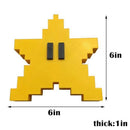 Pixel Starfish Shape Ornament Star Pendant Xmas Tree Topper Cartoon Hanger