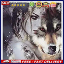 Full Round Drill 5D Diamond Painting Mosaic Rhinestone Kit Wall DIY Beauty Wolf