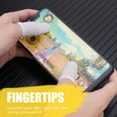 2pcs Breathable Game Controller Finger Cover Sweat Proof Gaming Thumb Sleeve