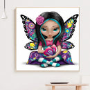 5D Diamond Painting Elf Girl Full Drill Mosaic Cartoon Rhinestone Crafts 30x3