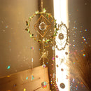 #A Crystal Wind Chimes Butterfly Star Moon Love Prisms Light Catcher Home Orname