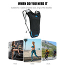 MTB Bike Cycling Backpack Water Bladder Bag Sport Folding Rucksack (Blue)