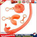 Silicone Foldable Snorkel Tube with Storage Case Roll Up Snorkel (Orange) Newly