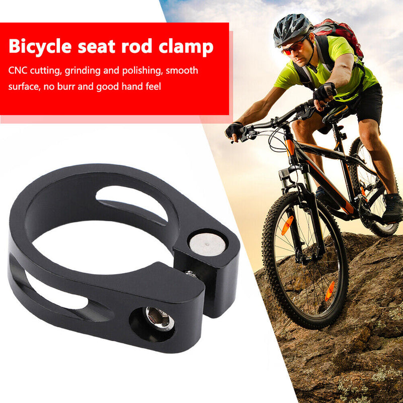 Aluminum Alloy Mountain Bike Seat Post Clamp Seat Tube Clip Cycling Accessori