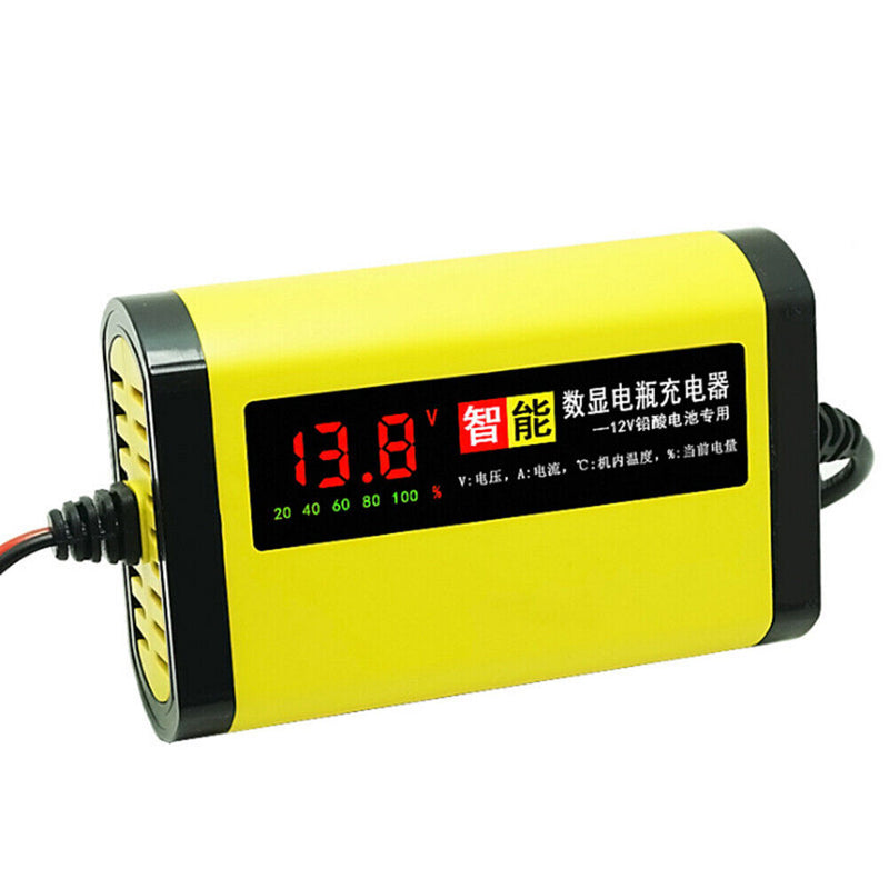 Lead-acid Battery Charger Led Display Us/eu Plug for Automotive Truck Motorcycle