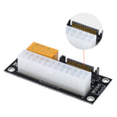 1pc Add2psu ATX 24Pin to SATA Dual PSU Power Supply Sync Adapter (Black) Newly