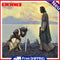 DIY Hand Painted Paint By Numbers Oil Canvas Picture Knight and God Ornament Kit