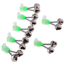 10pcs Twin Bell Fishing Bite Alarms Outdoor Night Fishing Rod Tip Clips