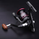 Metal Spinning Fishing Reel 8kg 12BBs Wooden Handle Line Spool Lure Fish Wheel