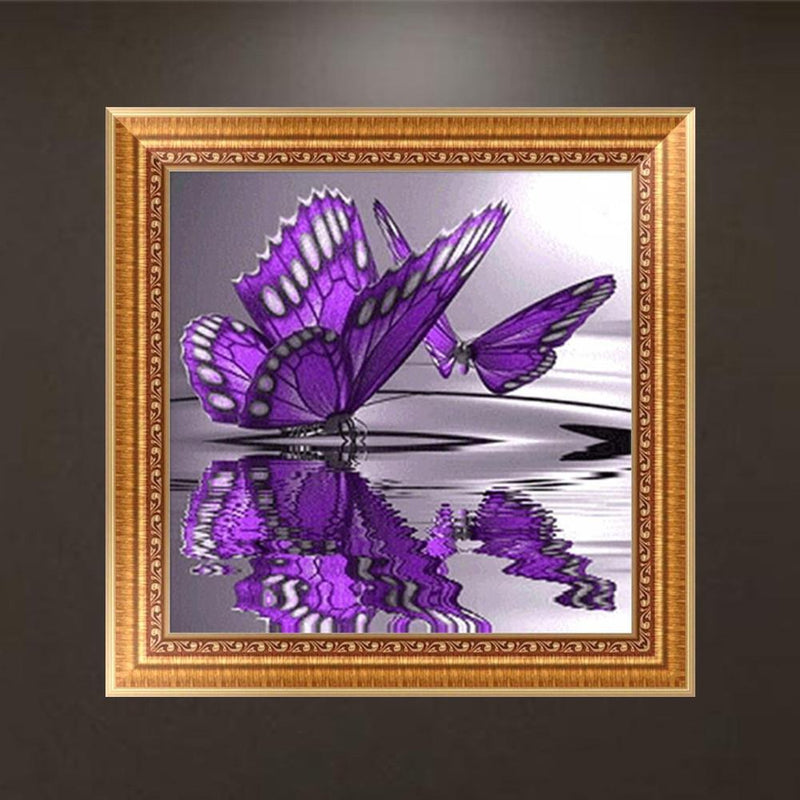 5D Butterfly Diamond Embroidery Painting Cross Stitch DIY Home Decor Newly