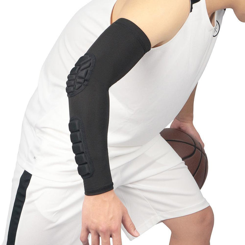 Elbow Support Crashproof Elastic Basketball Sports Arm Sleeve Protector (M)