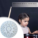 Tongue Drum Percussion Instrument Padded Drum Bag Handheld Drum (White) Newly