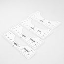 4pcs T-Shirt Guide Ruler Alignment Fabric Centering DIY Craft Sewing Access