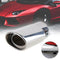 1PCS Stainless Steel Car Rear Chrome Round Exhaust Tube Tail Muffler Tip A