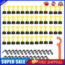 76pcs Flooring Wall Tile System Leveler Angle Leveling Wedge Spacers with Wrench