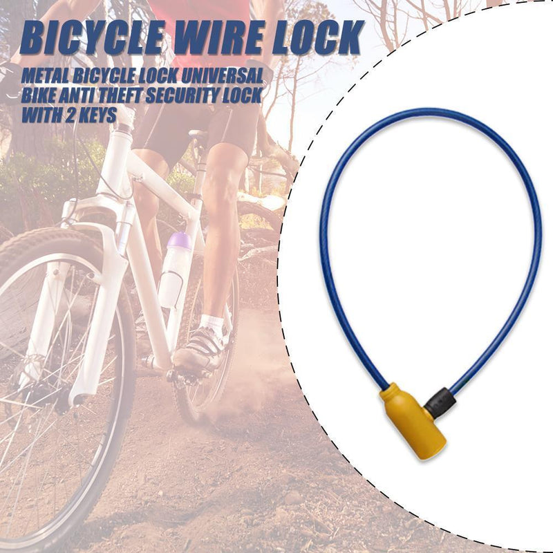 Universal Bicycle Anti Theft Lock Metal Outdoor Bike Security Lock with 2 K