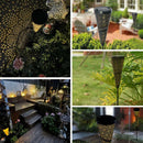 Solar Powered LED Garden Lights Posts Waterproof Outdoor Yards Path Lightings
