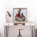 Dress Lady 5D DIY Picture of Rhinestone Partial Special Drill Diamond Paintin