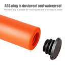 Mountain Bike Handlebar Grips Cover Soft Bicycle Handle Grips Set (Orange) Newly