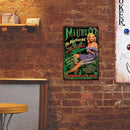 Home Weatherproof Retro Chic Sexy Girl Sign Iron Painting Wall Drawing Templates