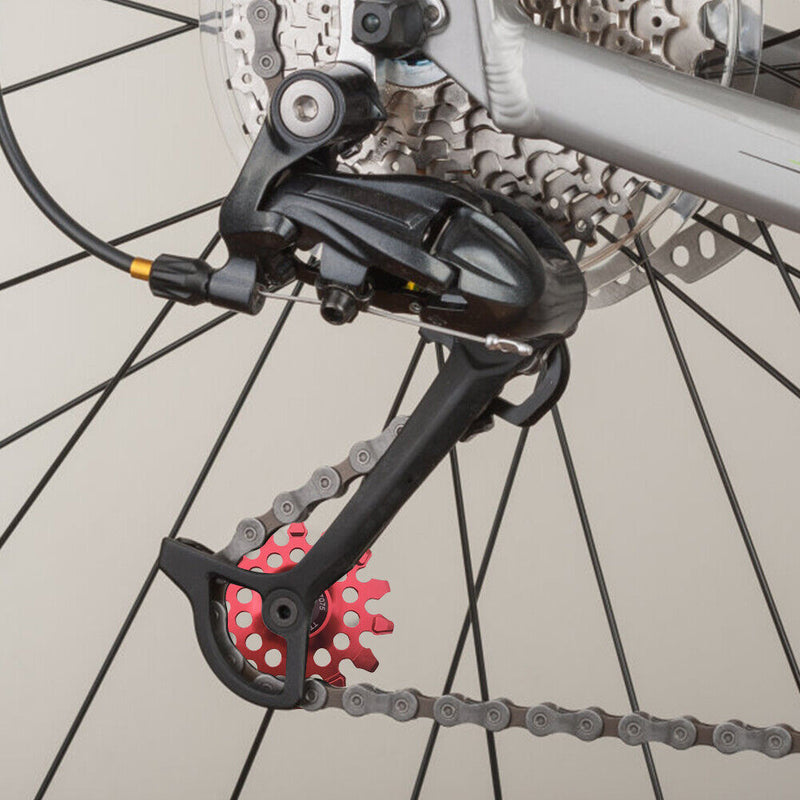 Mi.Xim 14T MTB Road Bike Rear Derailleur Guide Bearing Jockey Wheel (Red)
