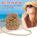 Weave Shoulder Crossbody Messenger Bucket Bag Summer Beach Vacation Small Purse