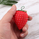 Manual Needle Insert Bag Strawberry Cross Stitch Embroidery Pin Cushion Hol