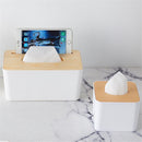 Home & Living Wooden Tissue Box Cover Holder Napkin Paper Boxes Storage Case