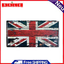 Home Weatherproof Retro Chic English Flag Sign Iron Painting Wall Art Drawing