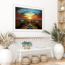Frameless Oil Paint By Numbers Dusk Motorcycles DIY Canvas Picture Craft