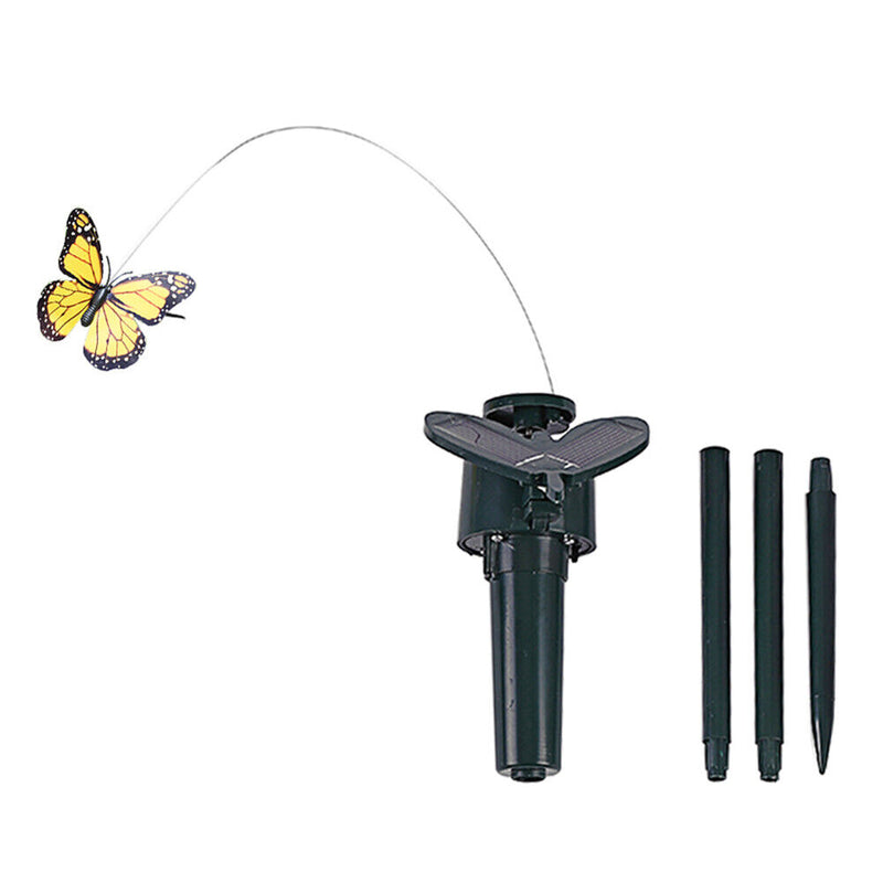 Solar Powered Artificial Flying Lawn Stakes Yard Art Ornament (Butterfly) Newly