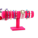 5pcs 9.1 inch Bracelet Jewelry  Chain Display Holder Organizer Rack(Red)