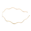 Accessories Geometric Thin Headbands Wave Bending Hair Hoop Metal Headdress