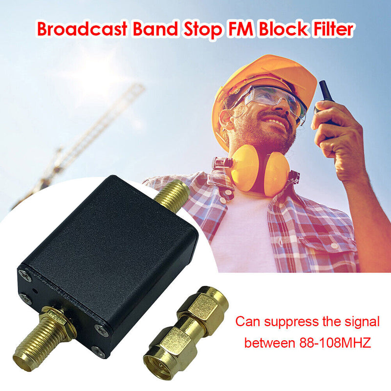 Broadcast Band Stop FM Block Filter 88-108 MHz FM Transmission FM Filters Newly