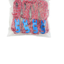 4pcs Tent Wind Rope Buckle Reflective Outdoor Camping Cord Lanyard (Red)