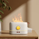 Flame Essential Oil Aroma Diffuser Air Humidifier Cool Mist Maker (White)