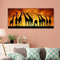 Giraffes at Sunset Oil Paint By Numbers Kits DIY Handpainted on Canvas Art